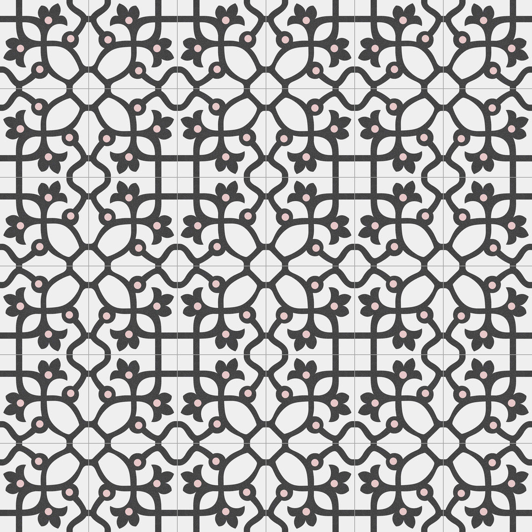 Jujol Grafito 20x20 CM Marockanskt mönster - KakelExpress