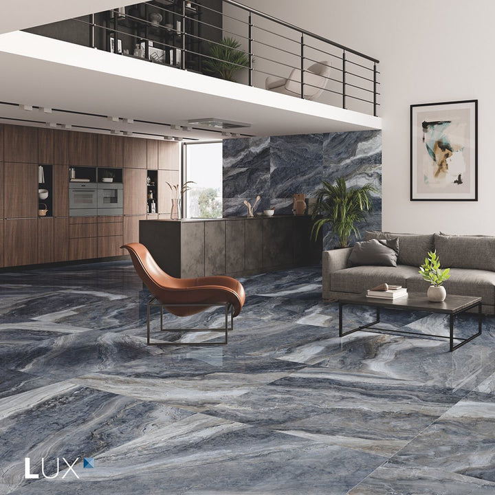 Galaxy Blue Polerad 60x120 CM Klinker - KakelExpress