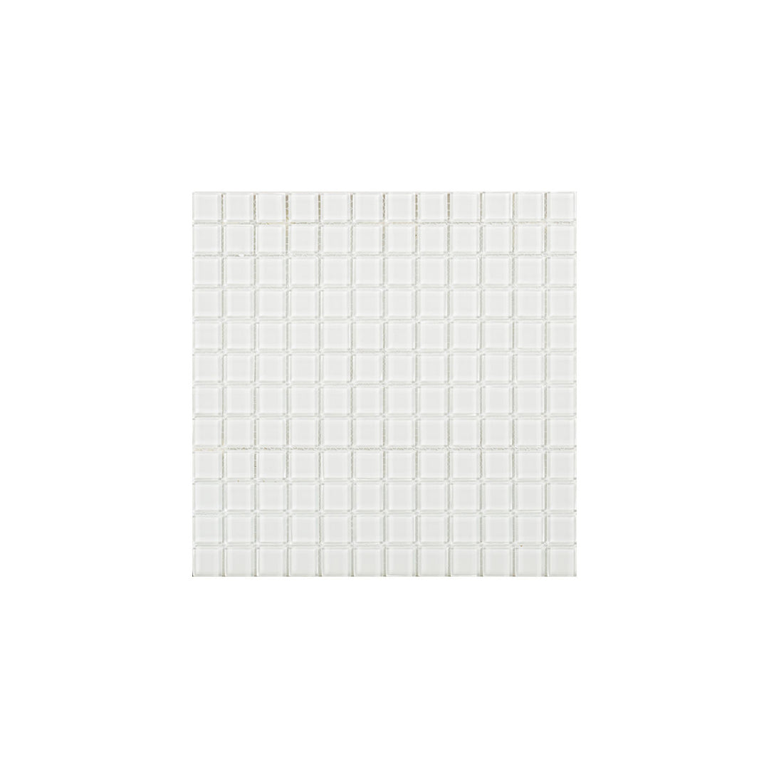 Kristall Vit 23×23 MM Mosaik