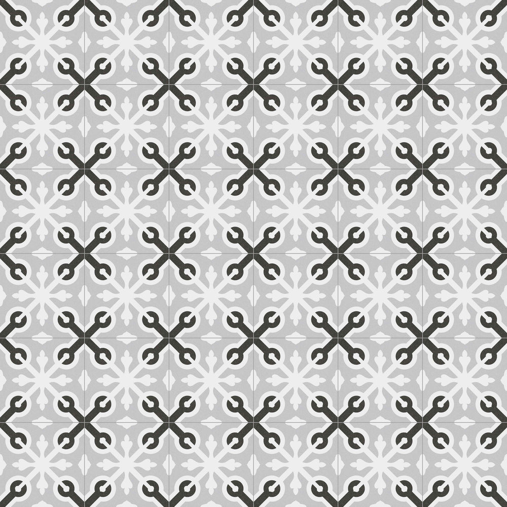 Llagostera Gris 20x20 CM Marockanskt mönster - KakelExpress