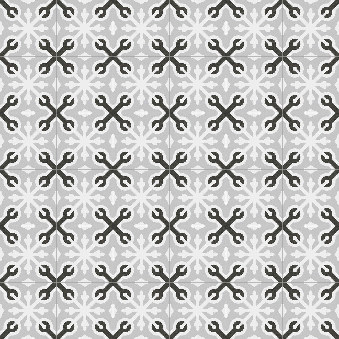 Llagostera Gris 20x20 CM Marockanskt mönster - KakelExpress