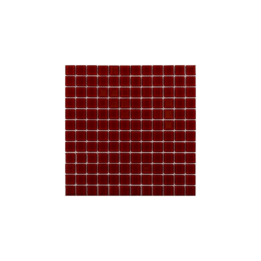 Kristall Röd 23×23 MM Mosaik - KakelExpress