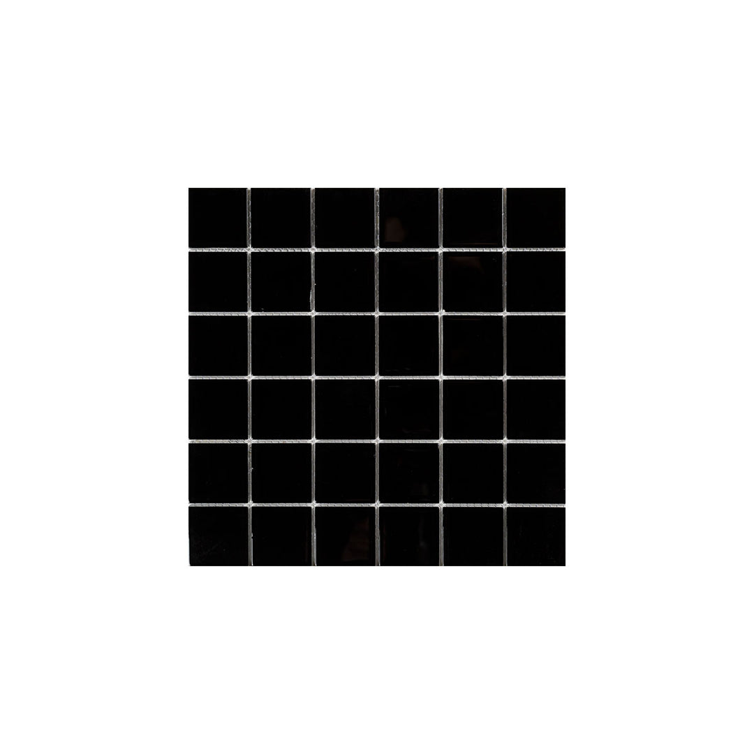 Kristall Svart 48×48 MM Mosaik - KakelExpress