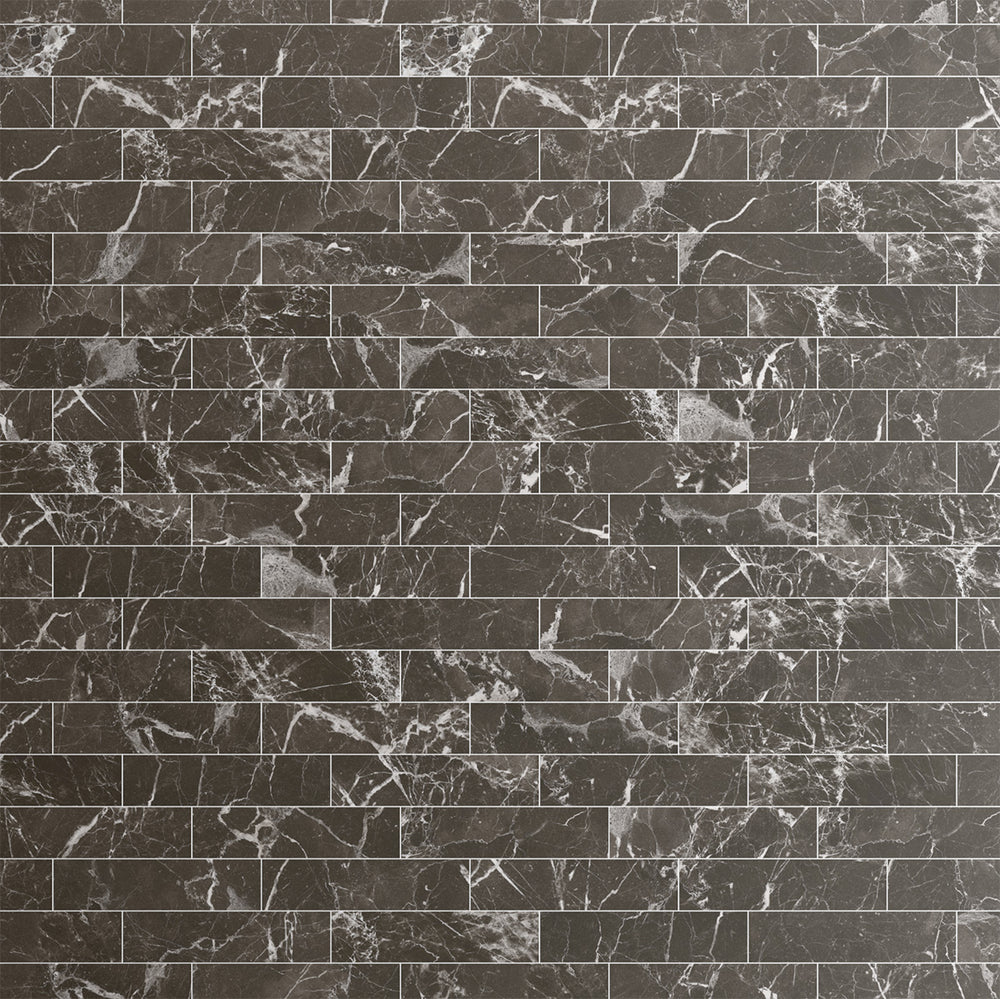 Tattoo Svart 7,5x30 CM Kakel - KakelExpress