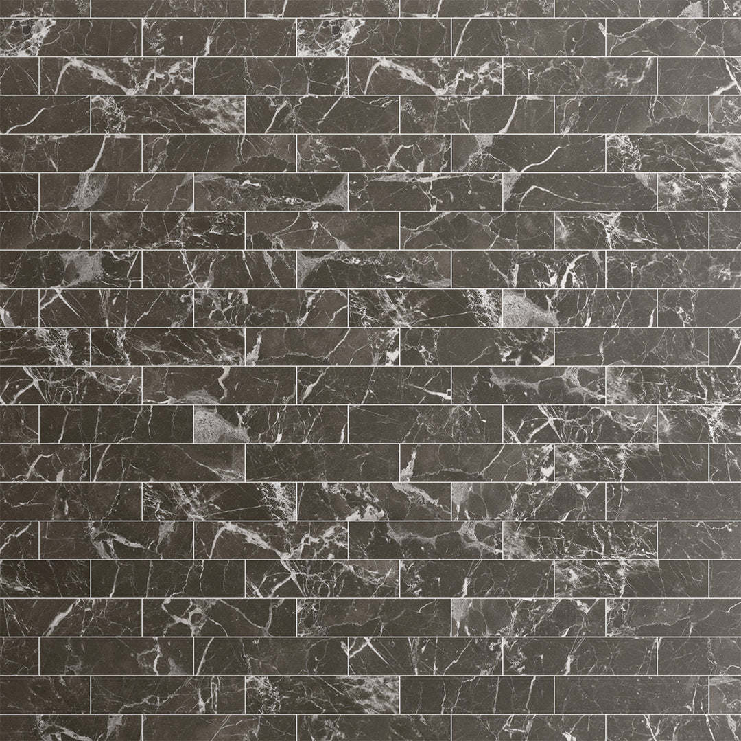 Tattoo Svart 7,5x30 CM Kakel - KakelExpress