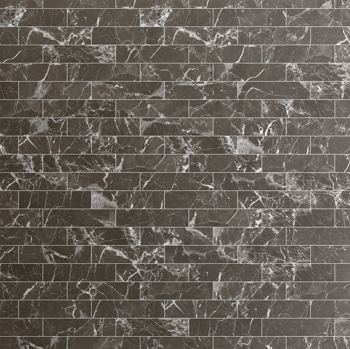 Tattoo Svart 7,5x30 CM Kakel - KakelExpress