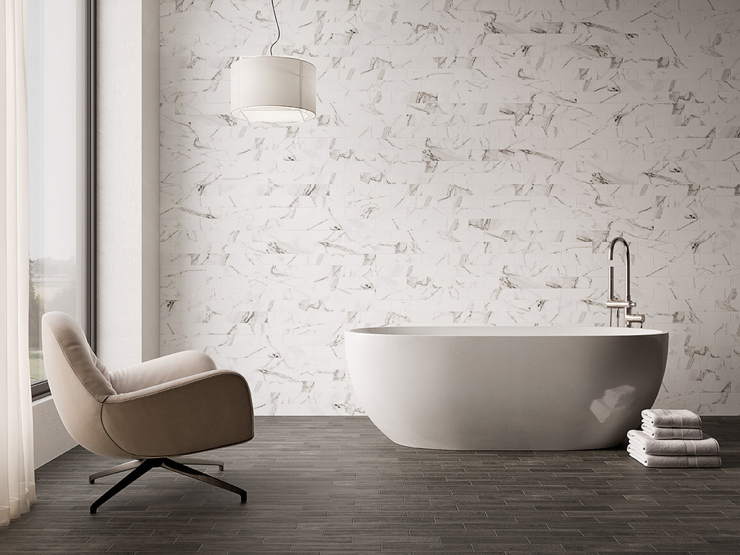 Tattoo Vit 7,5x30 CM Kakel - KakelExpress