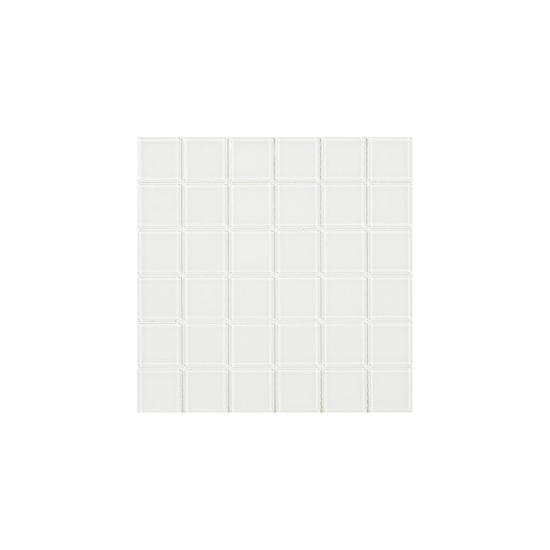 Kristall Vit 48×48 MM Mosaik