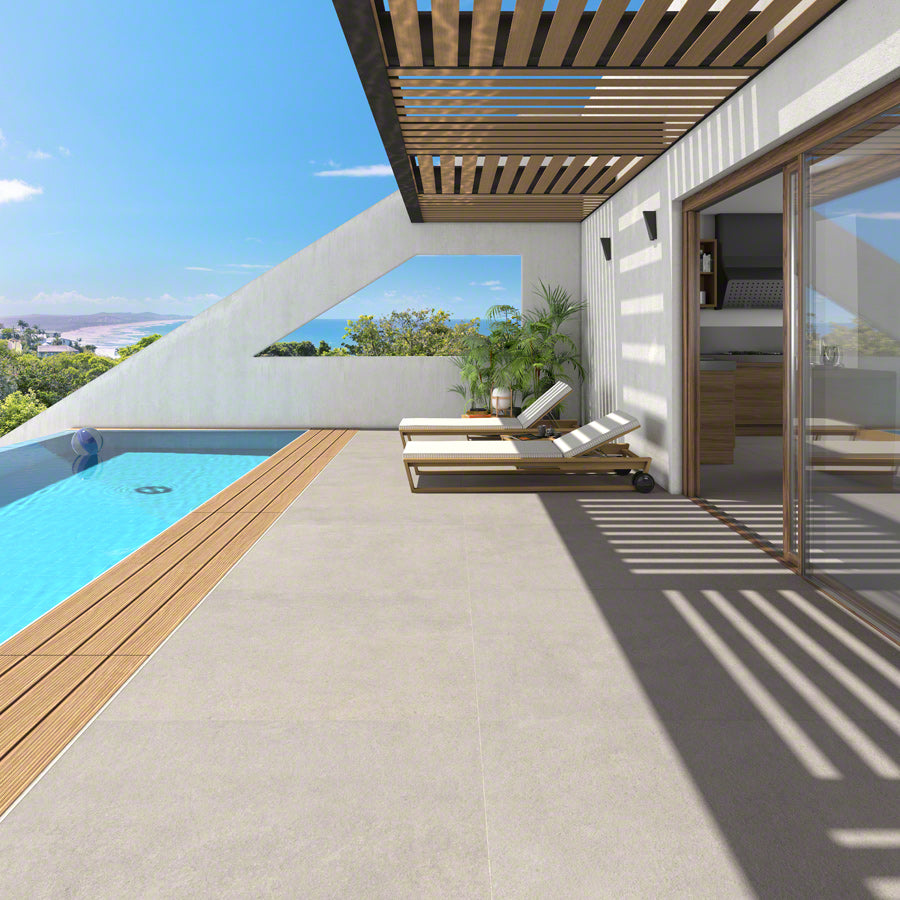 Nassau-R Gris Matt Rect. 80x80 CM Klinker