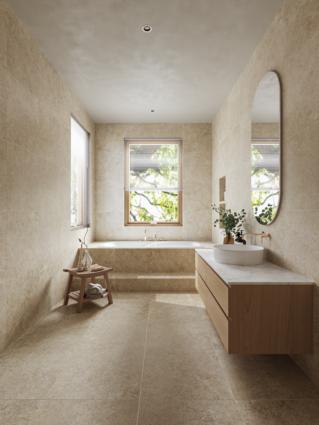 Gute Kalksten Beige 60x60 CM Klinker