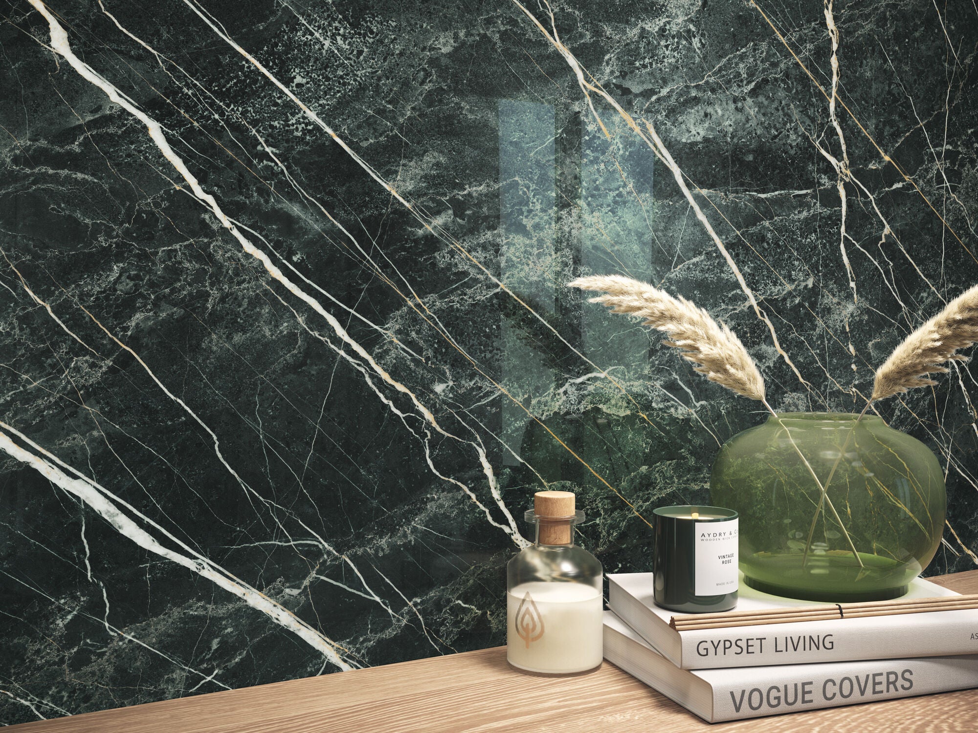 Deluxe Marble Green Rect. 60x60 CM Klinker - KakelExpress