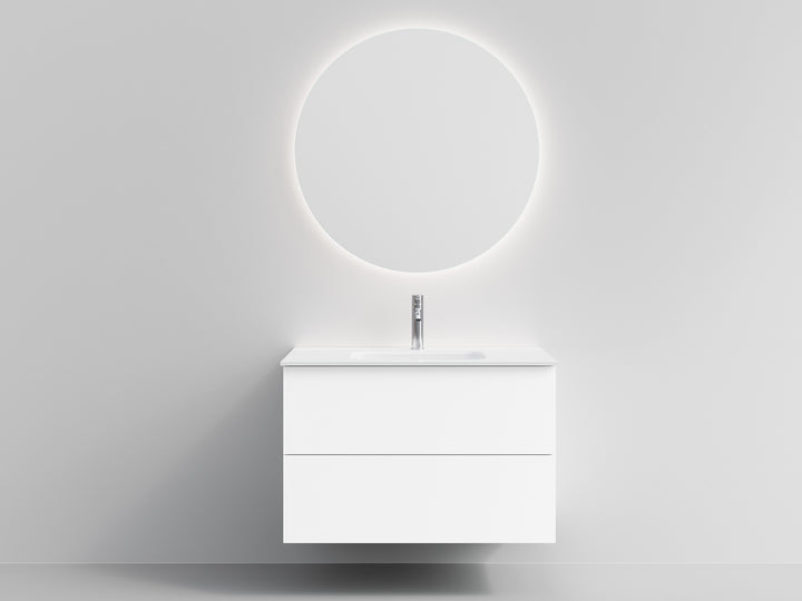 Design 90 CM med LED-spegel