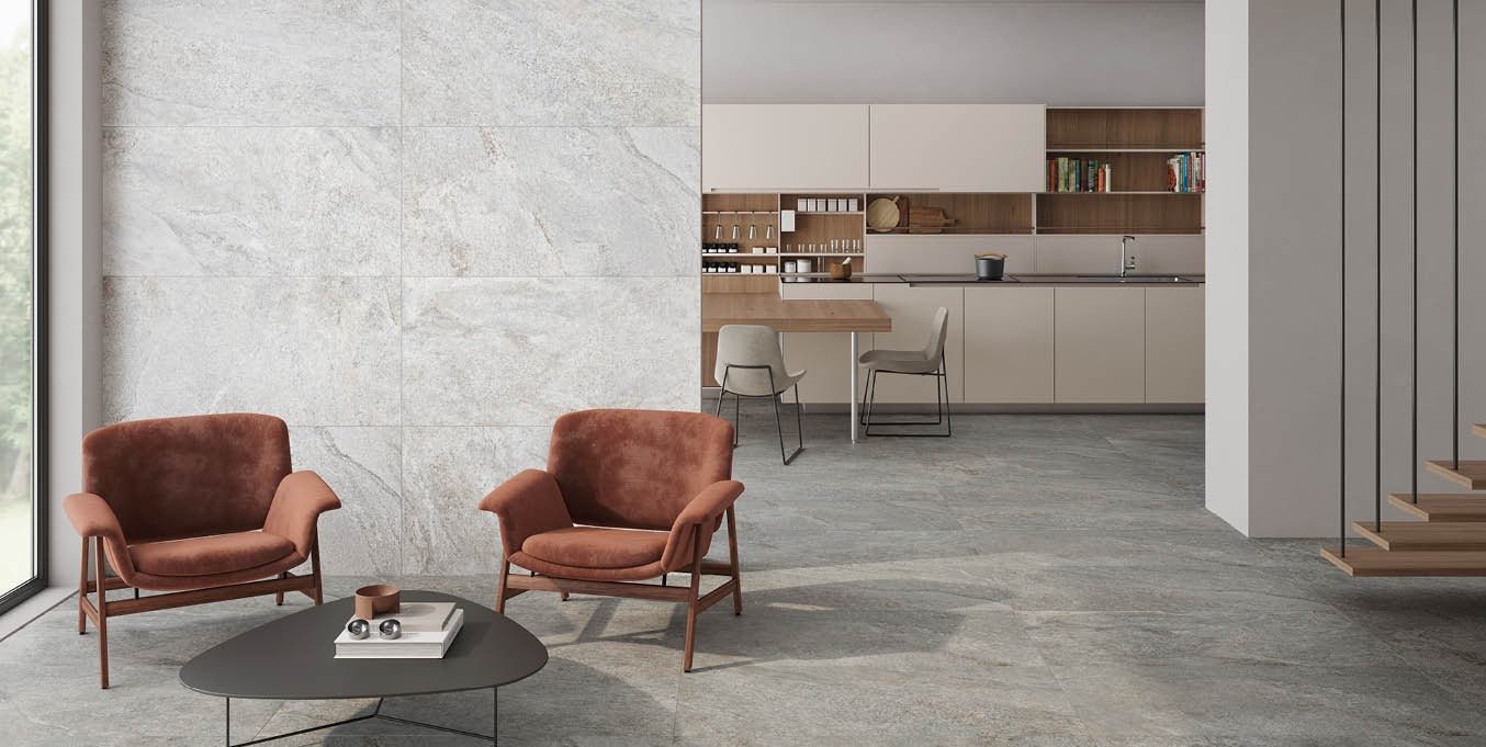 Ardesia White Matt 60x120 CM Klinker - Trendi Kakel - KakelExpress