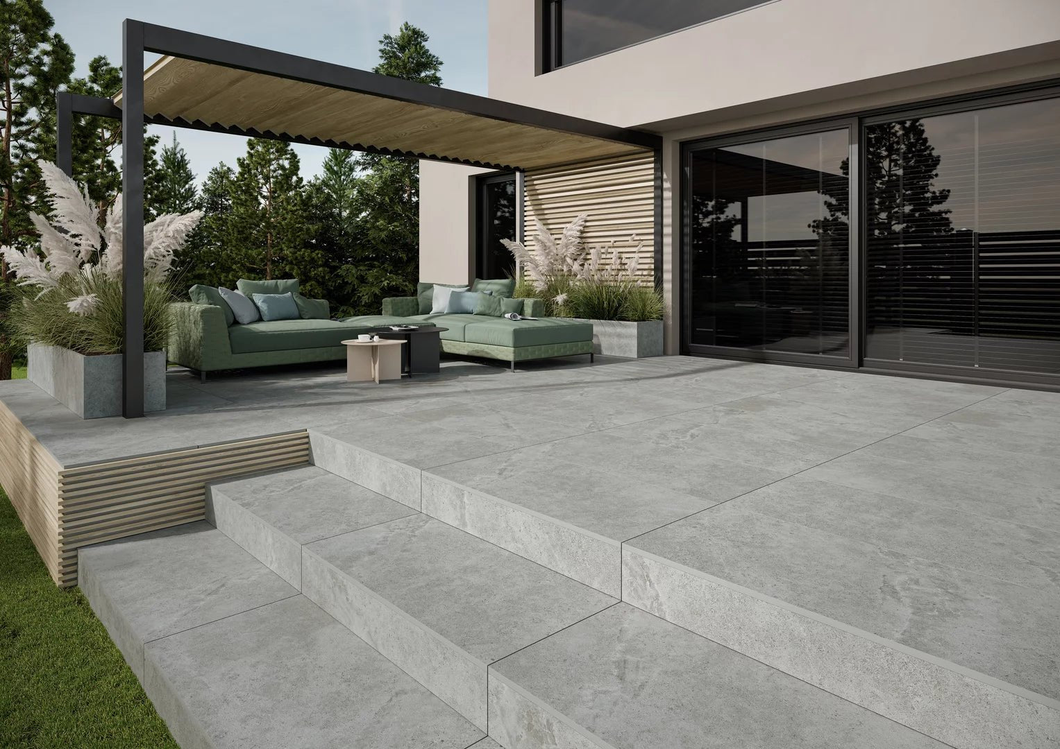 Aura Grey 60x60 CM Uteklinker (18MM i tjocklek) - Trendi Kakel - KakelExpress