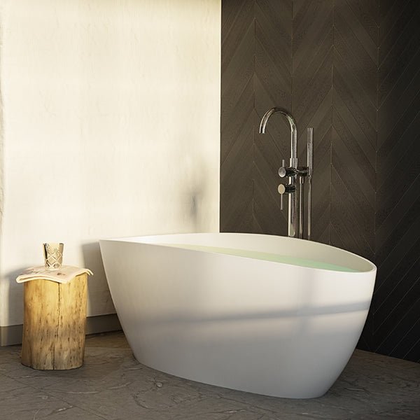 Badkar Ellipse 1570 Vit Matt Gjutmarmor Westerbergs - Westerbergs - KakelExpress