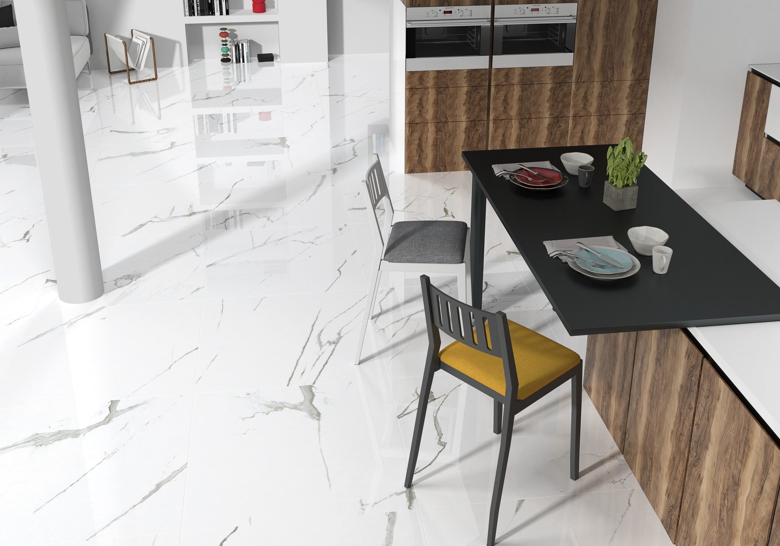 Bianco Lux White Blank Rect. 60x60 CM Klinker - Trendi Kakel - KakelExpress