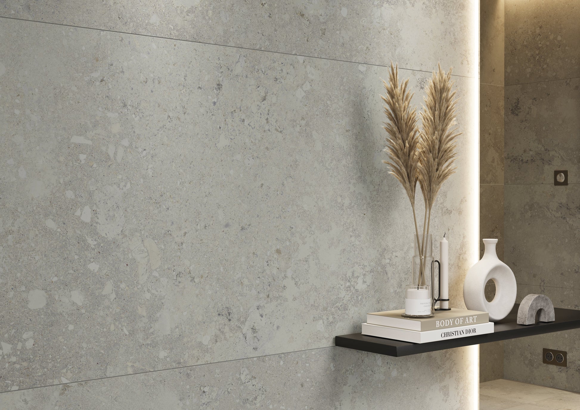 Borgholm Kalksten Grå Matt Rect. 60x120 CM Klinker - Trendi Kakel - KakelExpress