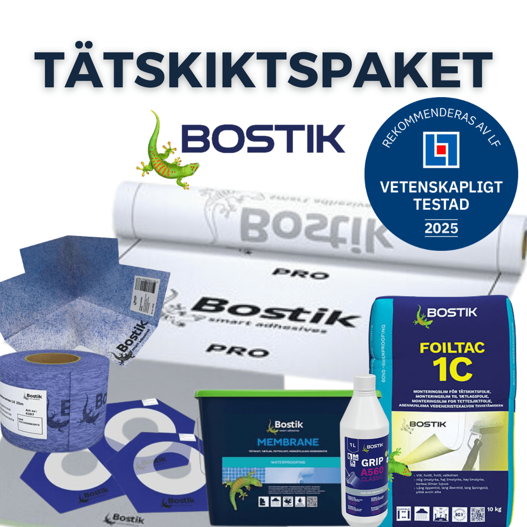 Bostik Tätskiktspaket upp till 40m² Golv & Vägg - Bostik - KakelExpress