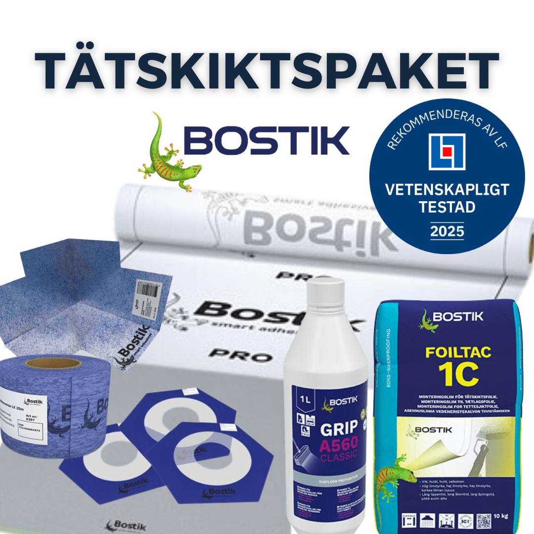 Bostik Tätskiktspaket upp till 45m² Golv & Vägg - Bostik - KakelExpress