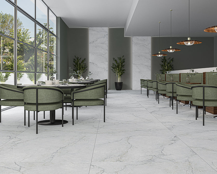 Calacatta White Matt Rect. 60x60 CM Klinker - KakelExpress
