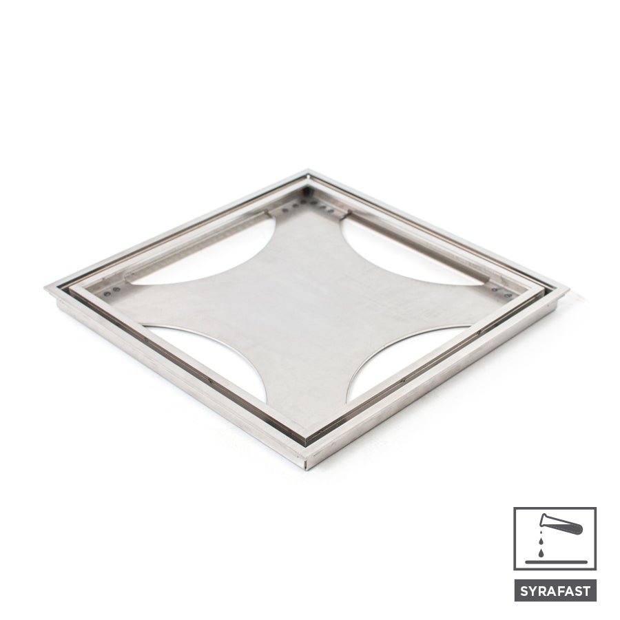 Golvbrunnssil Tile In Frame 200 Borstad syrafast - TEBO - KakelExpress