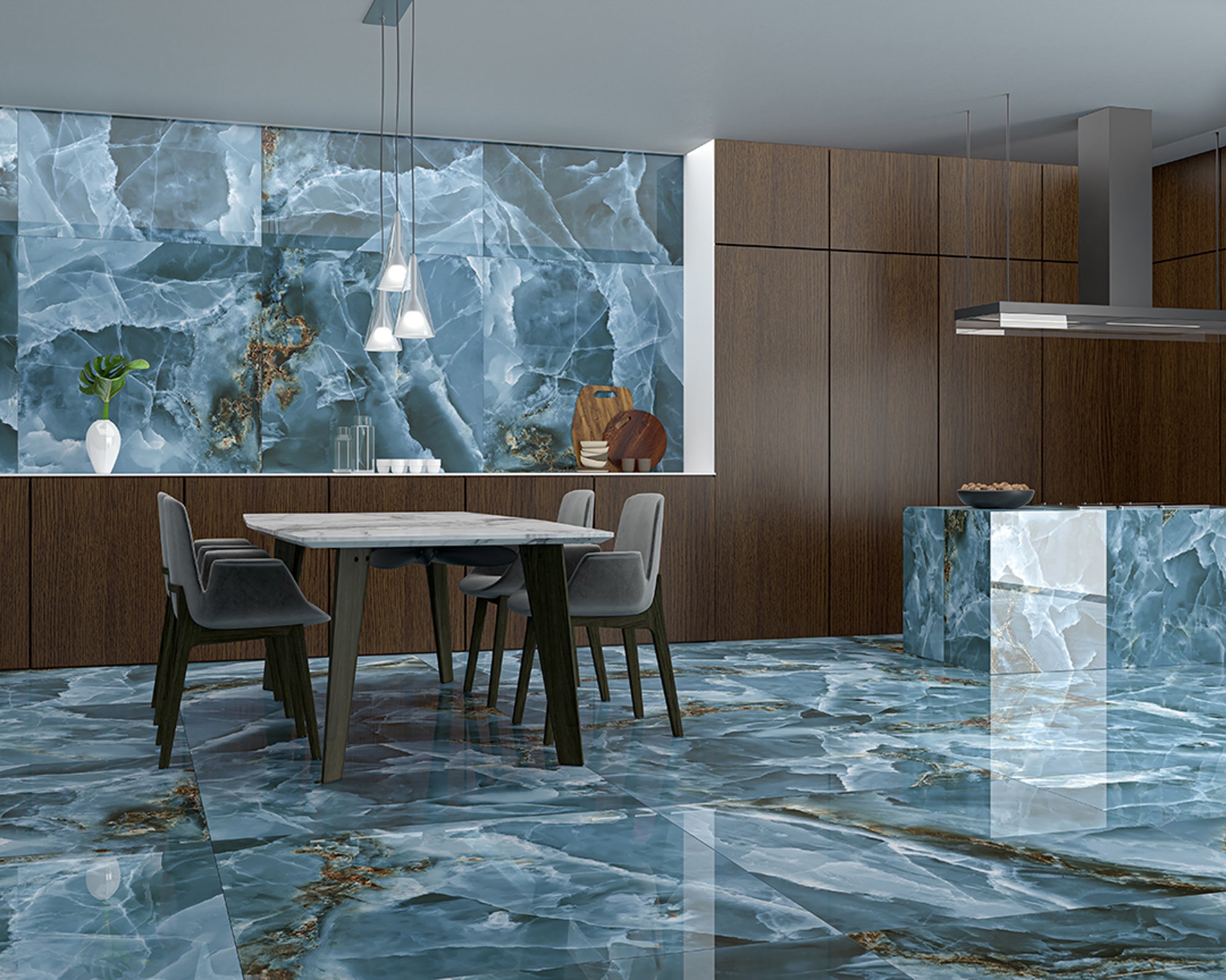 Granada Lux Blue 60x120 CM Blank Klinker - Trendi Kakel - KakelExpress