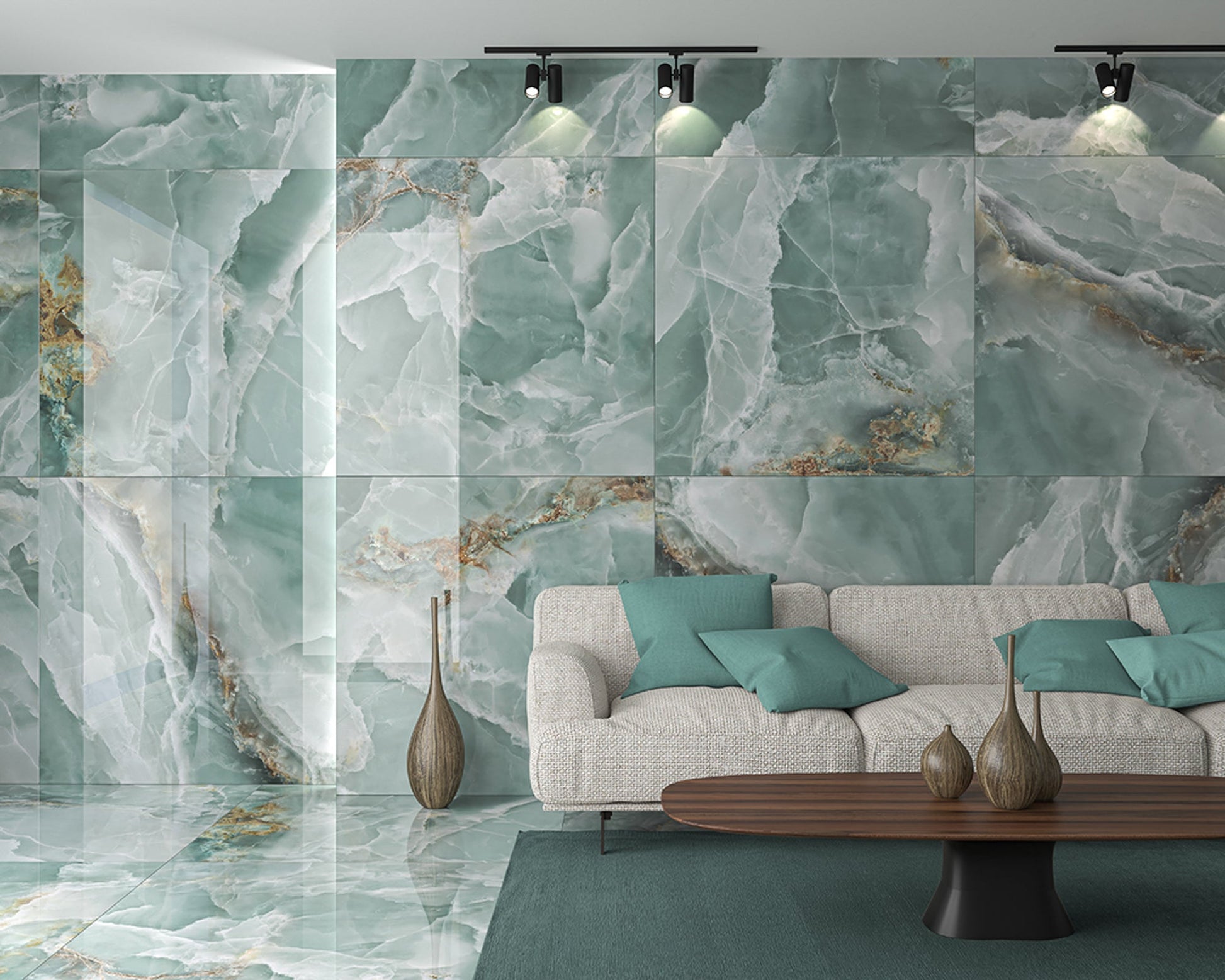 Granada Lux Mint 60x120 CM Blank Klinker - Trendi Kakel - KakelExpress