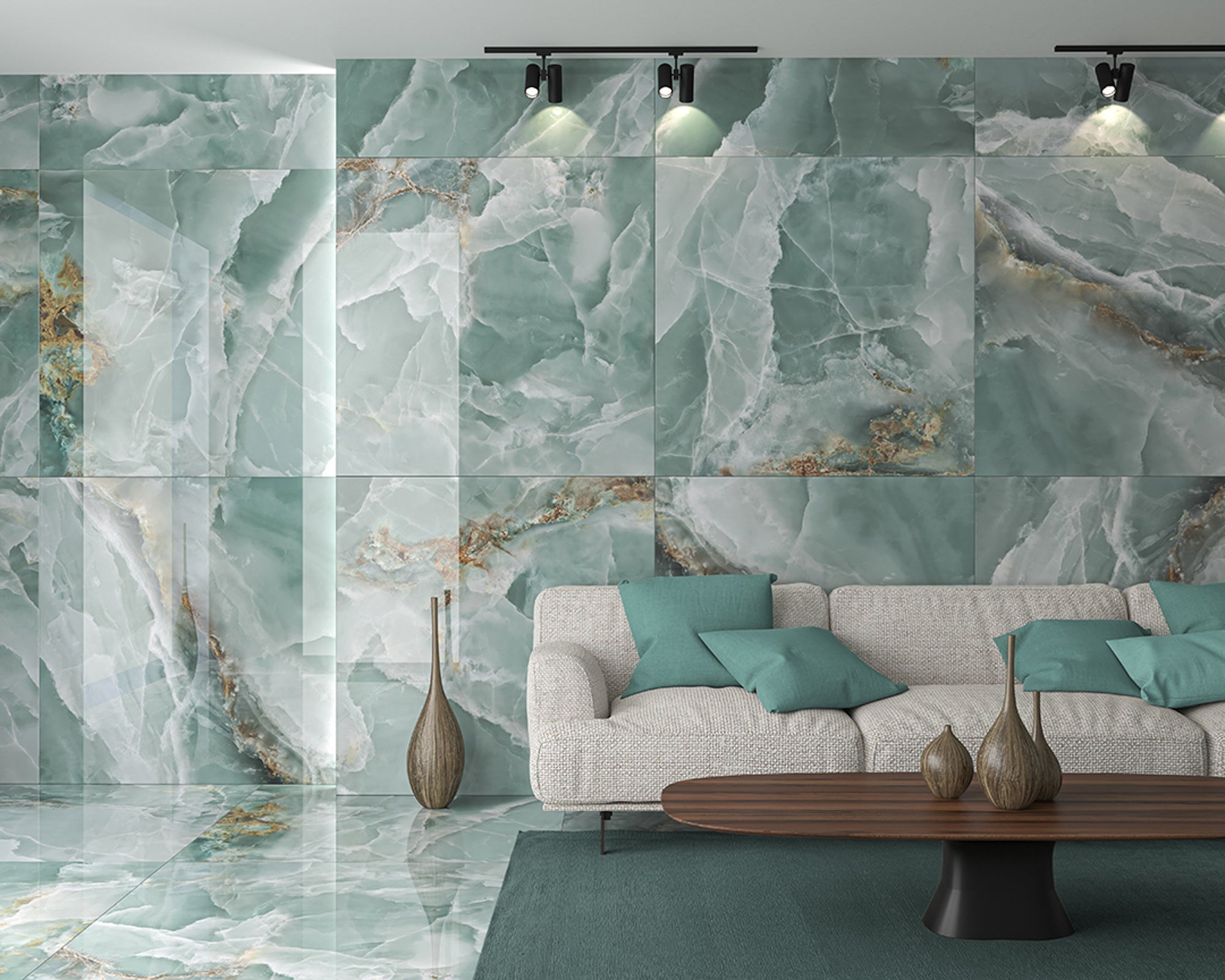 Granada Lux Mint 60x120 CM Blank Klinker - Trendi Kakel - KakelExpress