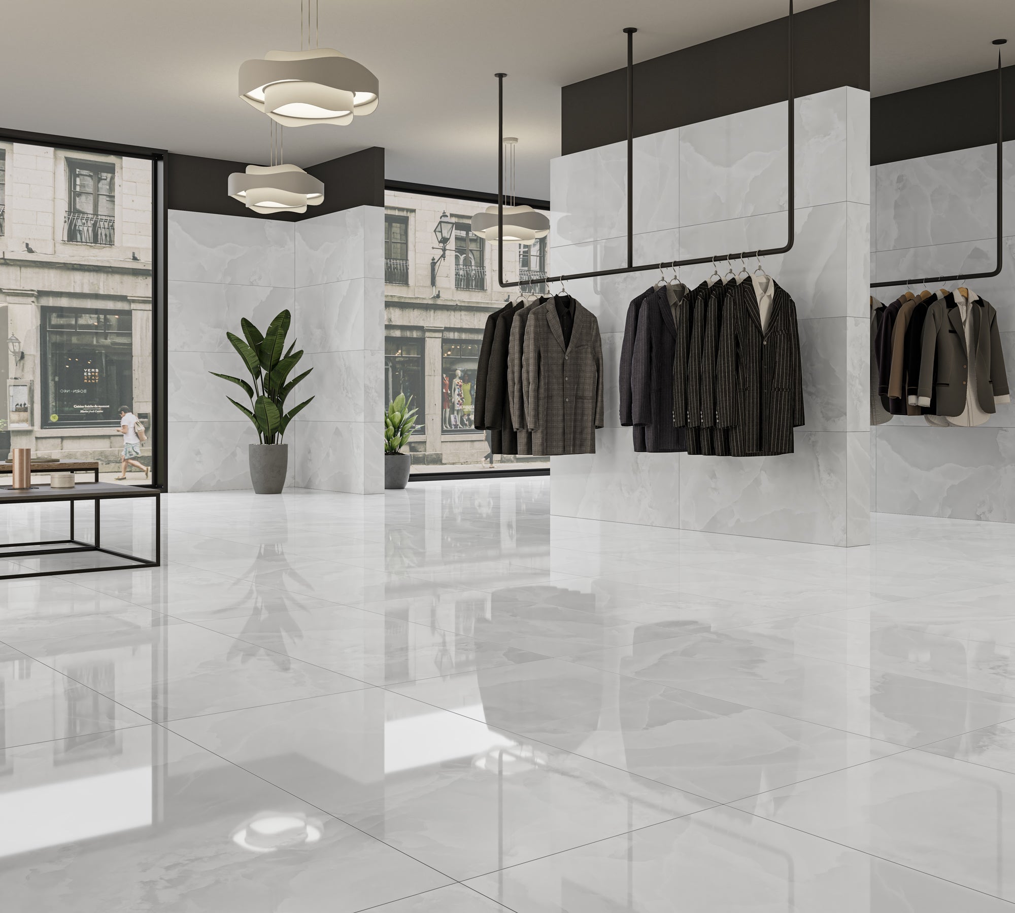 Granada Lux White 60x120 CM Blank Klinker - Trendi Kakel - KakelExpress