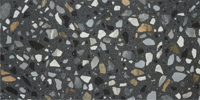 Terrazzo Stone Antracit Matt Rect. 60x120 CM Klinker