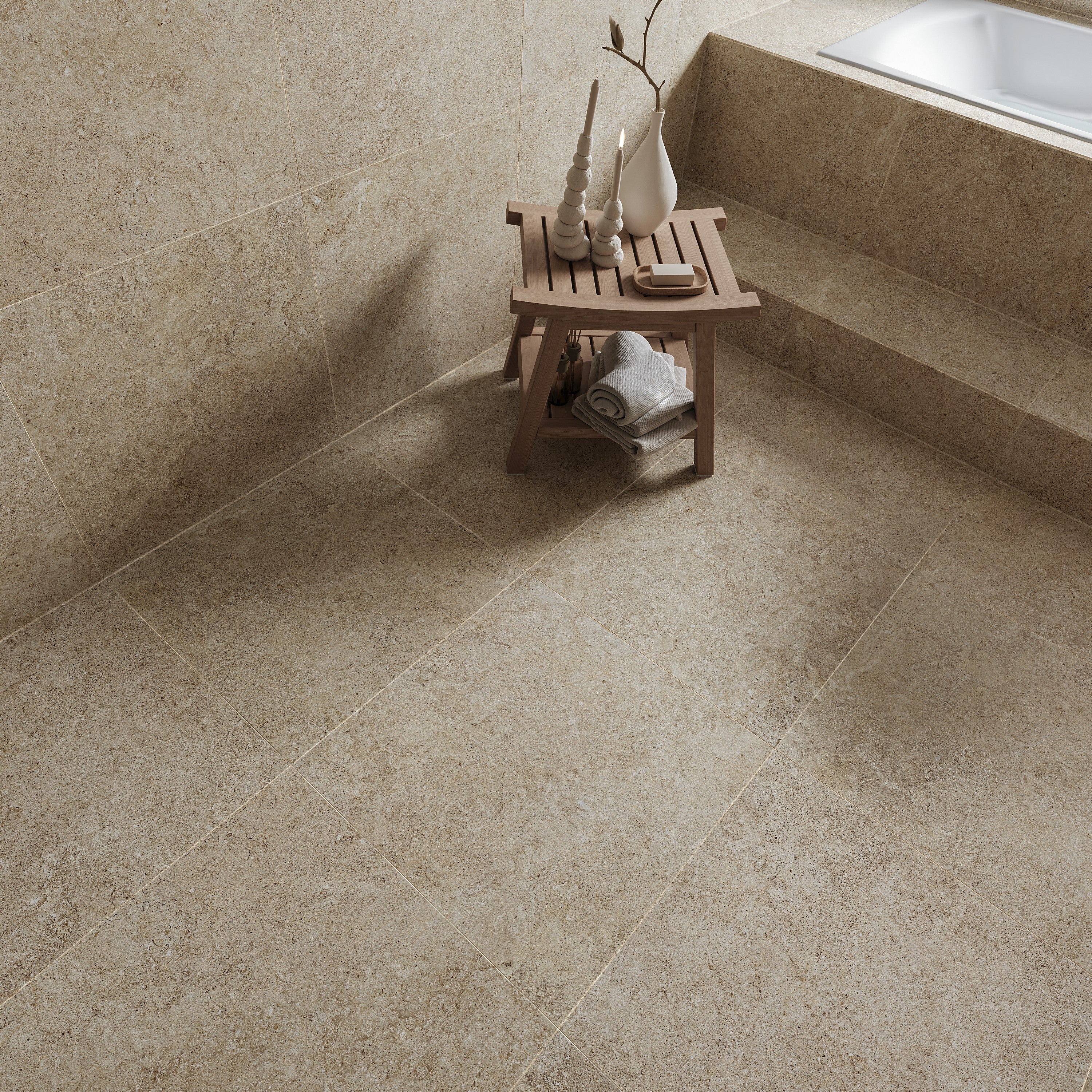 Gute Kalksten Beige 60x60 CM Klinker - Trendi Kakel - KakelExpress