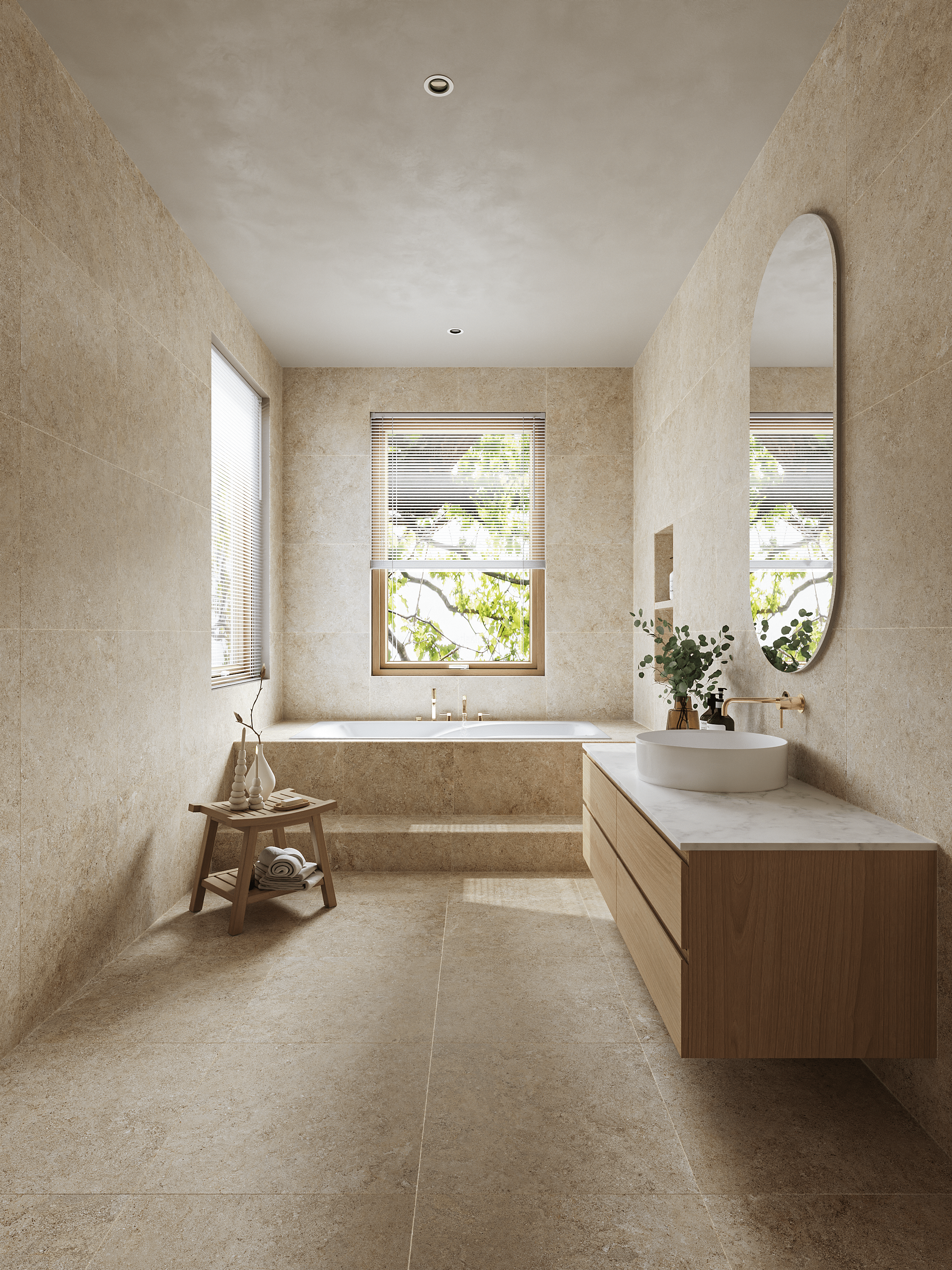 Gute Kalksten Beige 60x60 CM Klinker - Trendi Kakel - KakelExpress