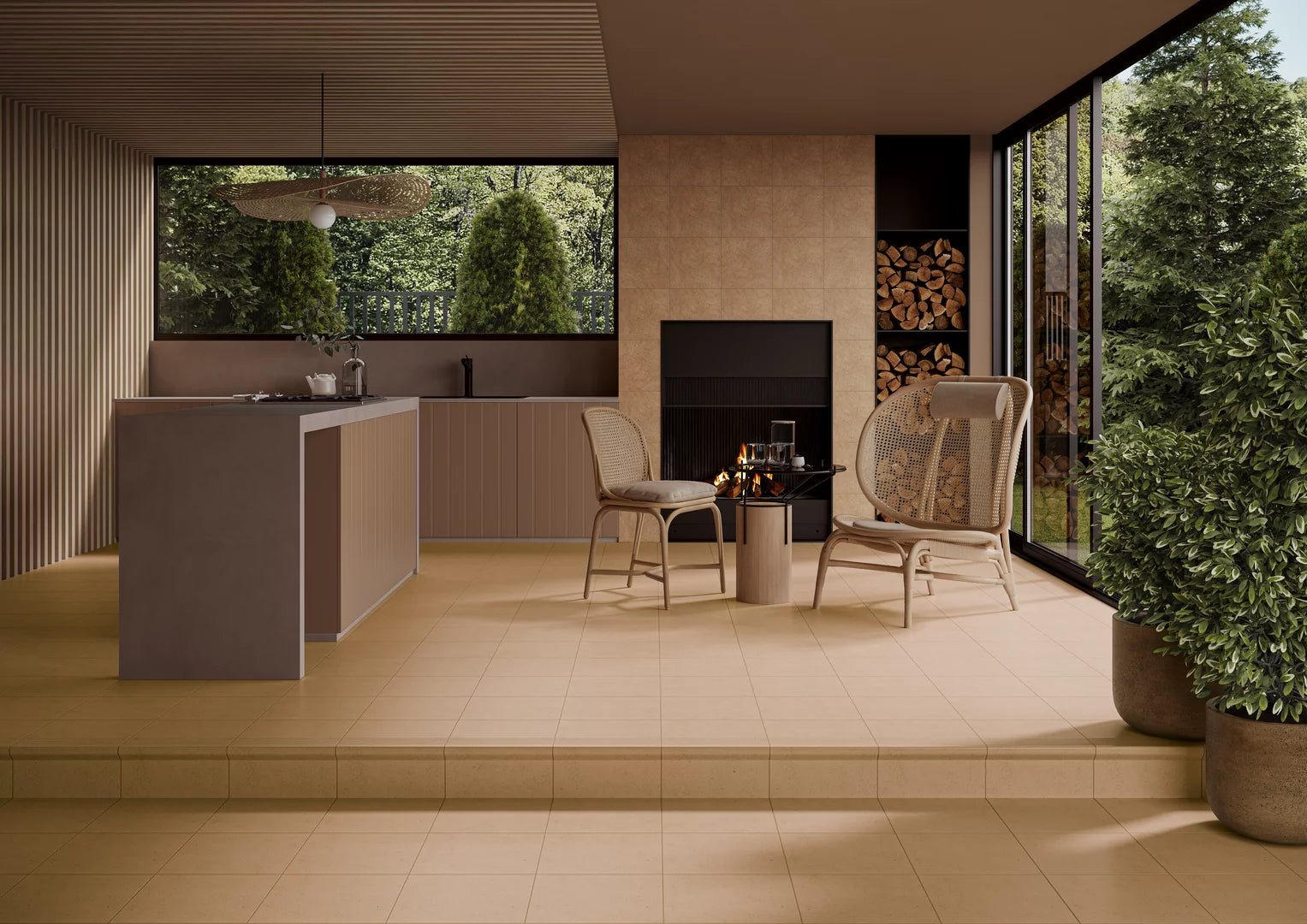 Hanö Kalk Beige Matt 30x30 CM Klinker - Trendi Kakel - KakelExpress