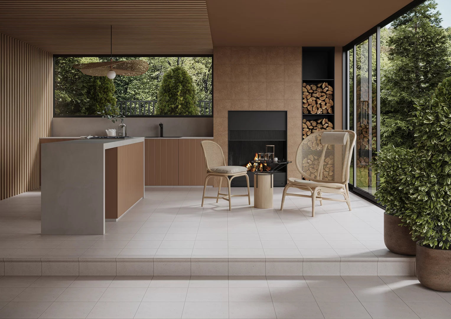 Hanö Kalk Vit Matt 30x30 CM Klinker - KakelExpress