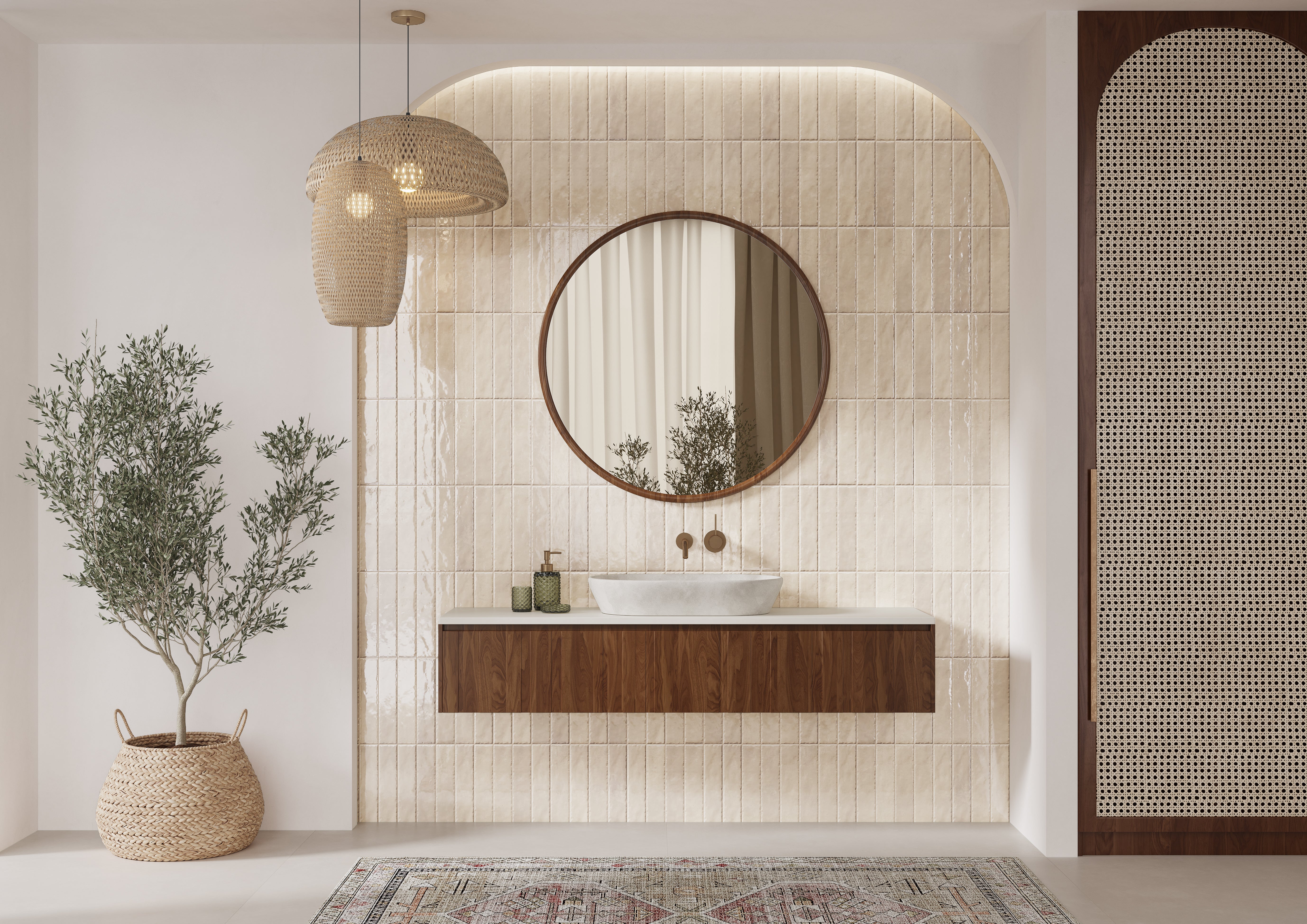 Monaco Ivory 6.5x30 CM Kakel - KakelExpress