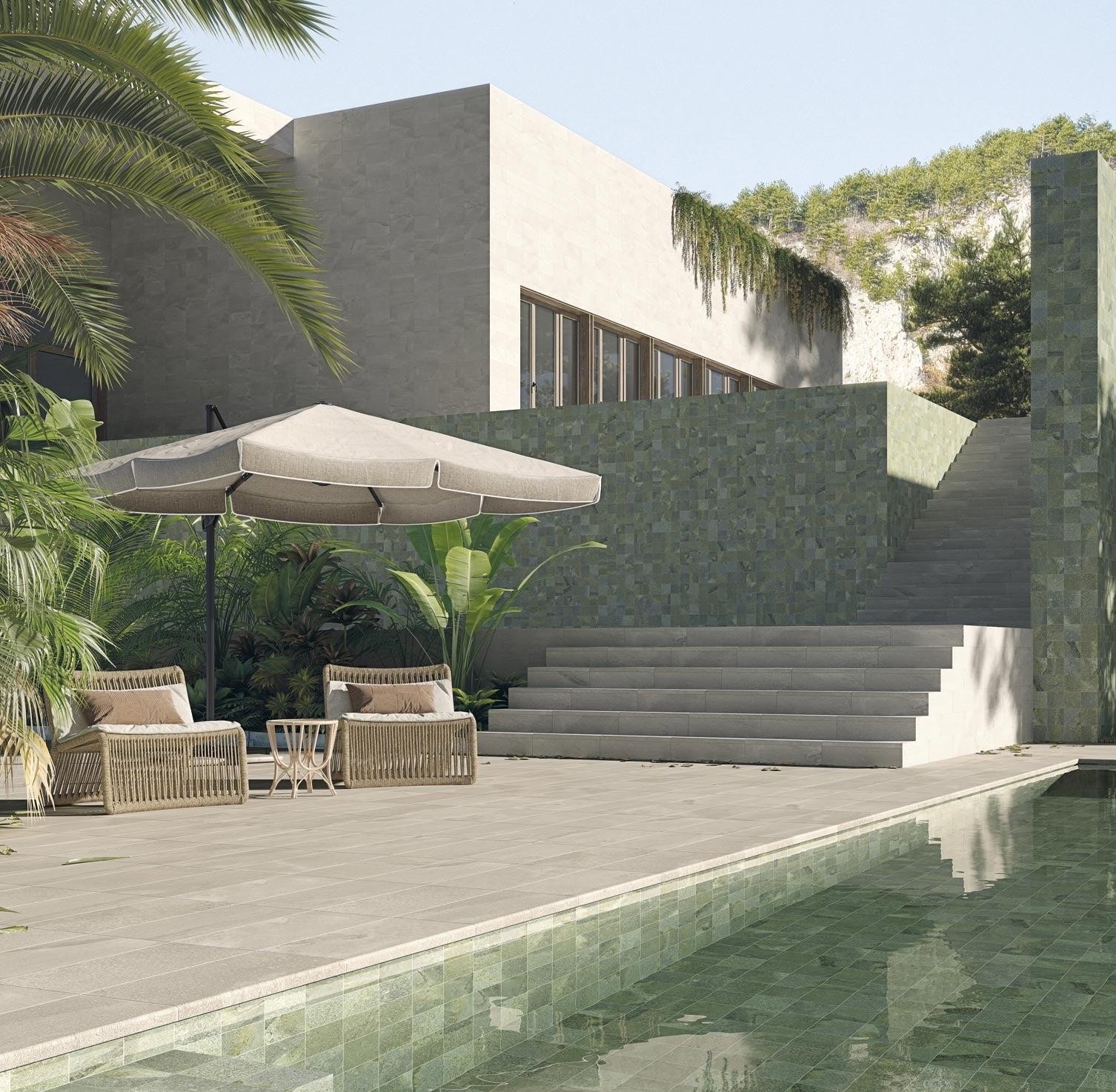 Kinnekulle Kalk Ljusgrå Matt Rect. 59,3x59,3 CM Klinker - Trendi Kakel - KakelExpress