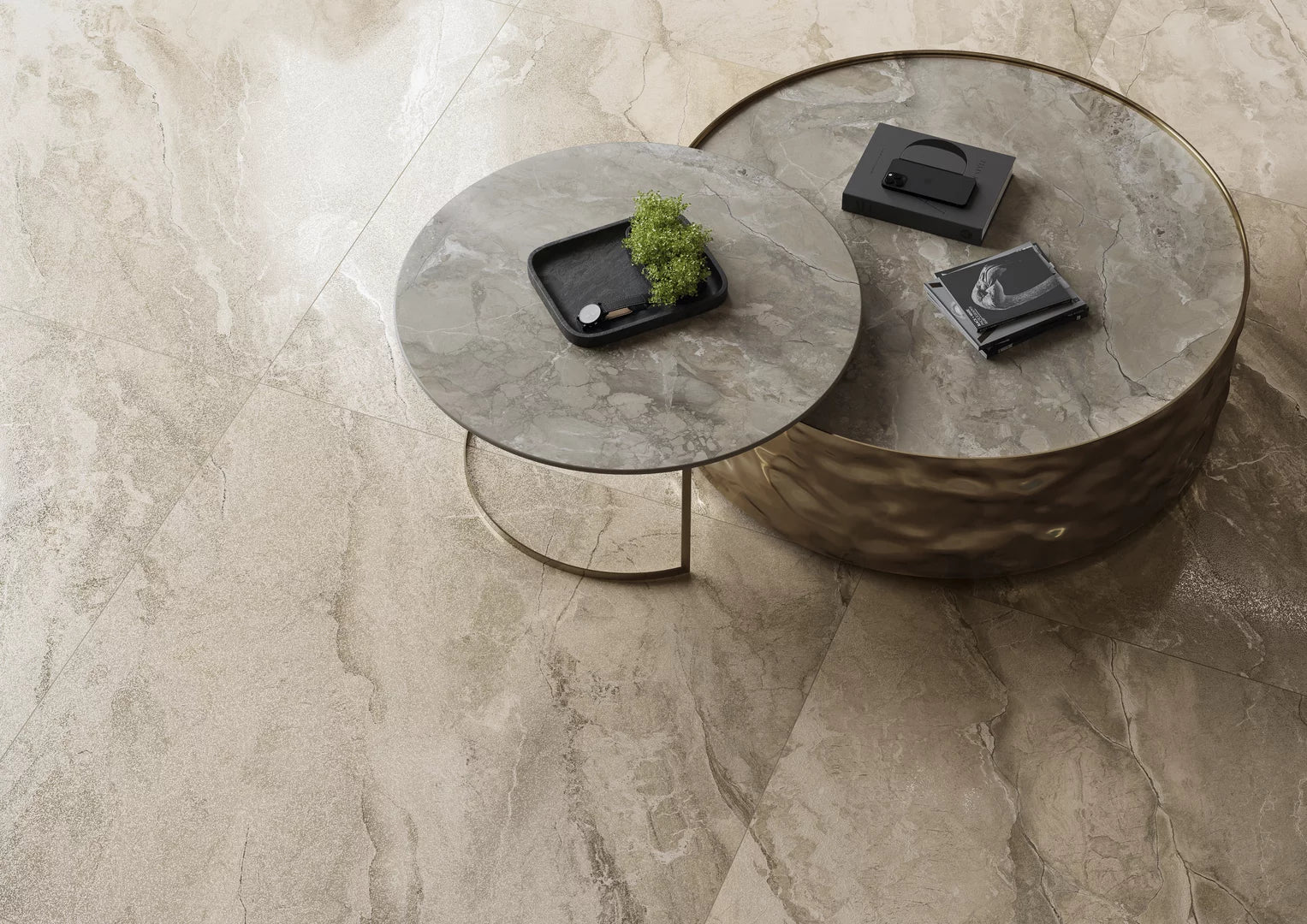 Madrid Marble Taupe Rect. 60x60 CM Klinker - Trendi Kakel - KakelExpress