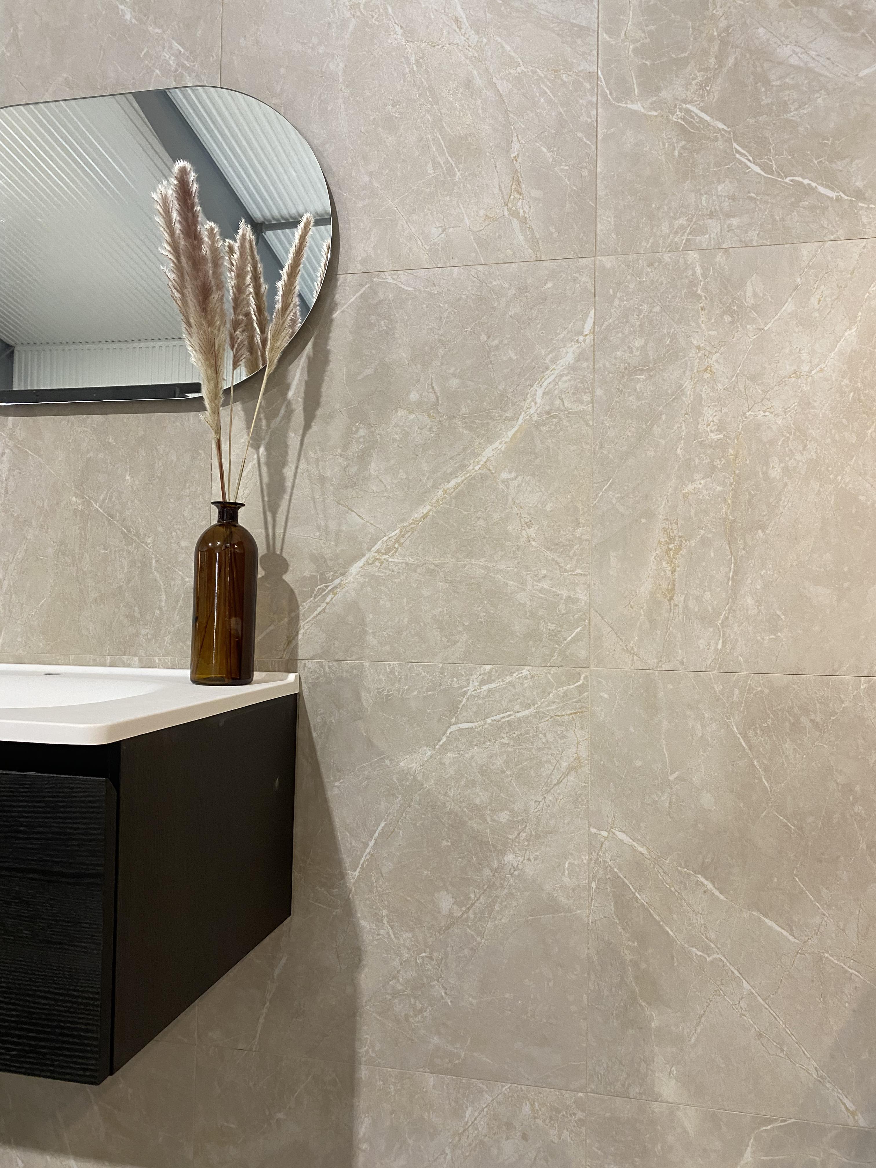 Marblestone Ivory Matt Rect. 60x60 CM Klinker - Trendi Kakel - KakelExpress