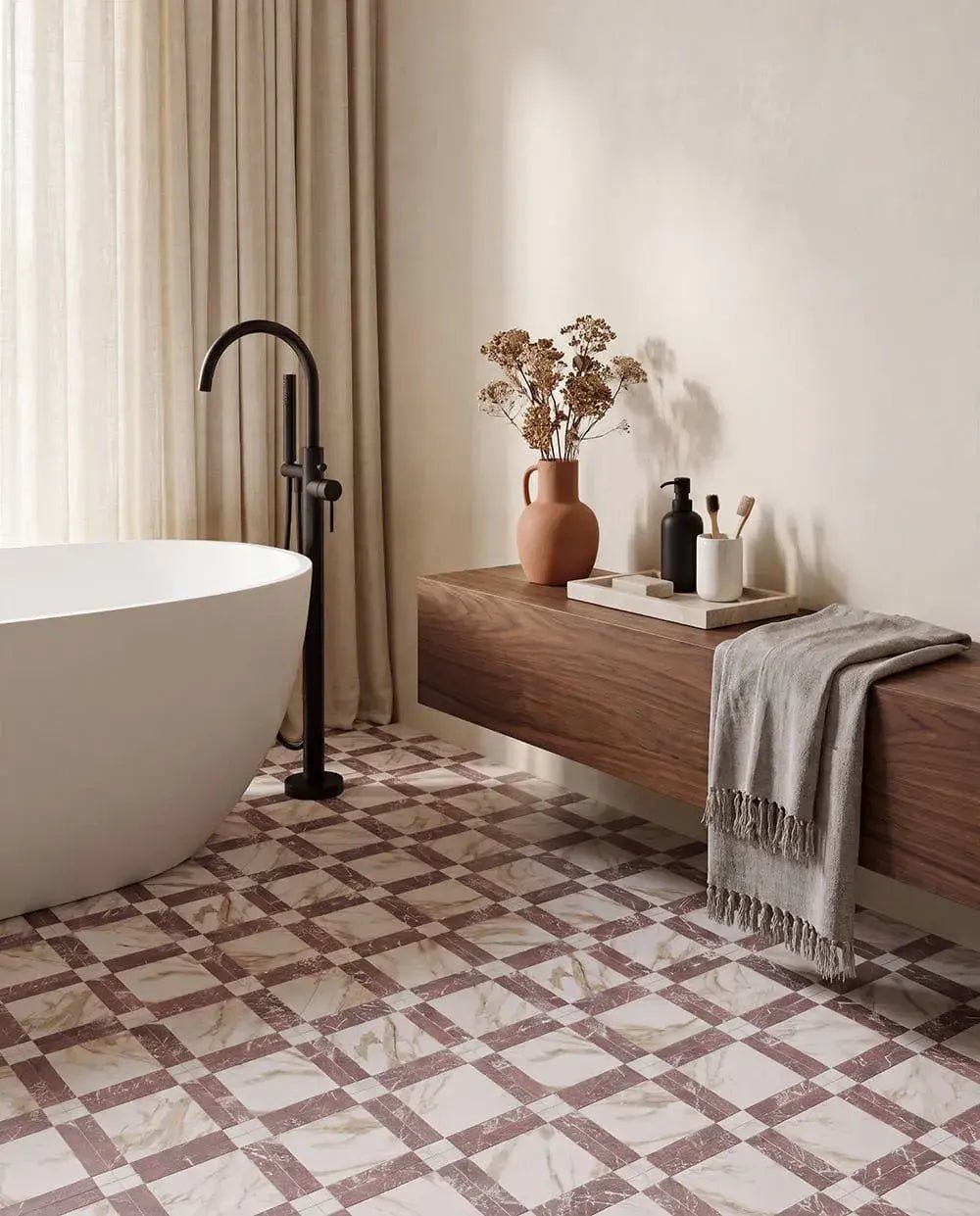 Mayfair Burgundy 20x20 CM Klinker - Trendi Kakel - KakelExpress