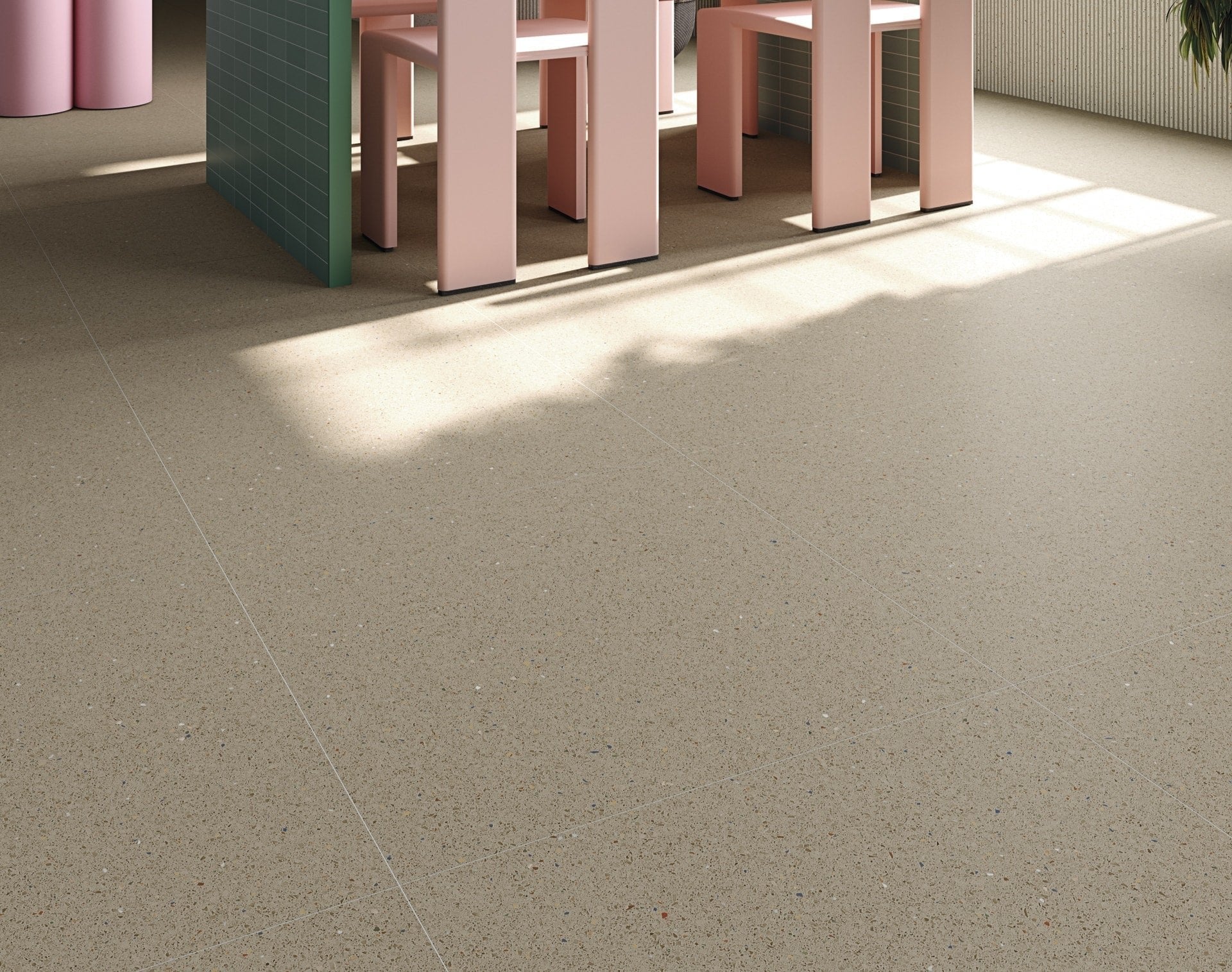 Micra Terrazzo Natur Matt Rect. 60x60 CM Klinker - Trendi Kakel - KakelExpress
