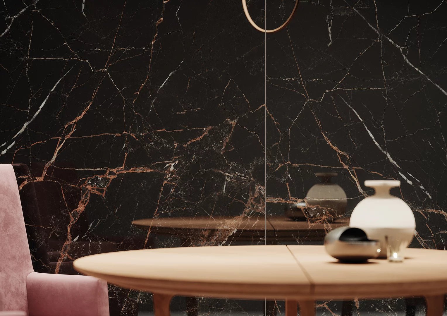 Midnight Marble Black Rect. 60x60 CM Klinker - Trendi Kakel - KakelExpress