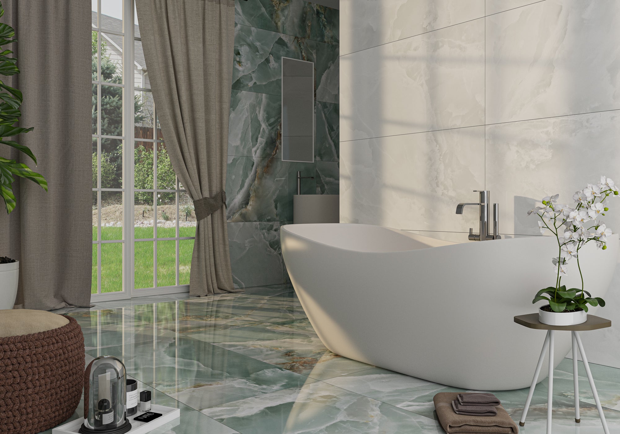 Granada Lux Mint 60x120 CM Blank Klinker