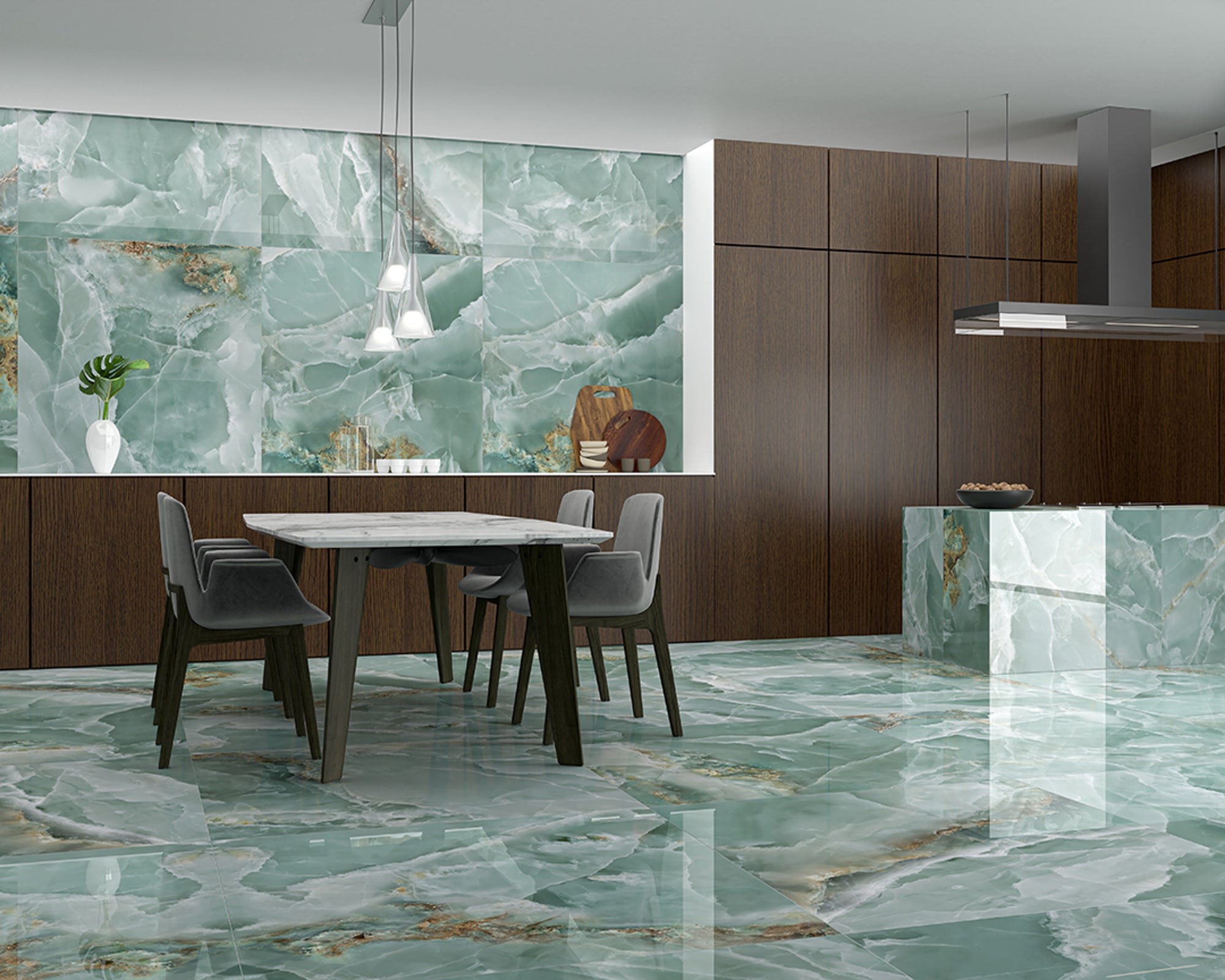 Granada Lux Mint 60x120 CM Blank Klinker
