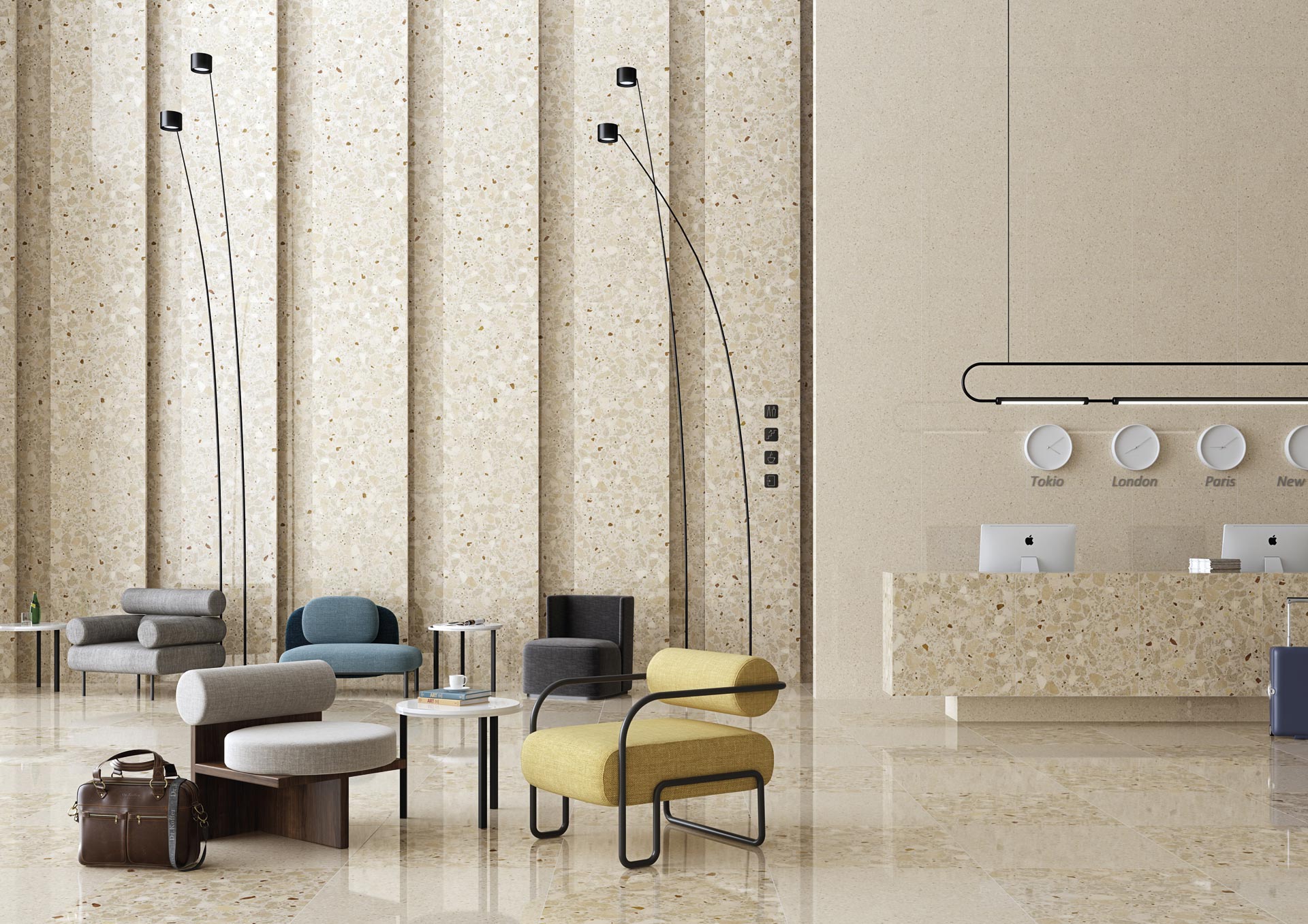 Monaco - R Beige Matt Rect. 80x80 CM Klinker - Vives - KakelExpress