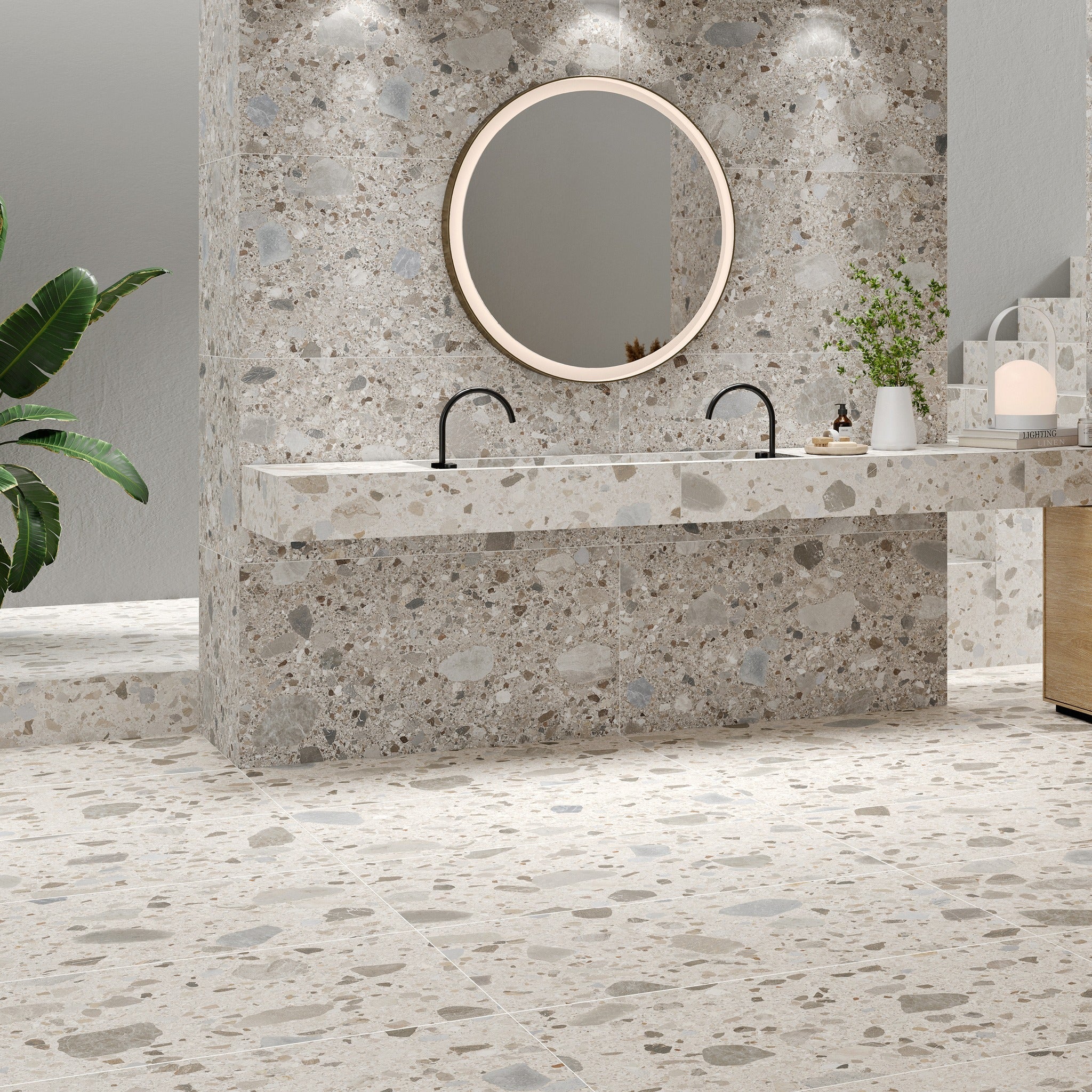 Mystone Cement 100x100 CM Rect. Klinker - Trendi Kakel - KakelExpress