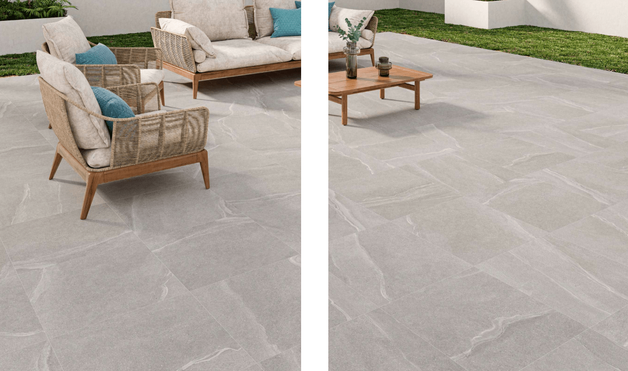 Naxos Grey 2.0 60x60 CM Uteklinker (20MM i tjocklek) - Trendi Kakel - KakelExpress