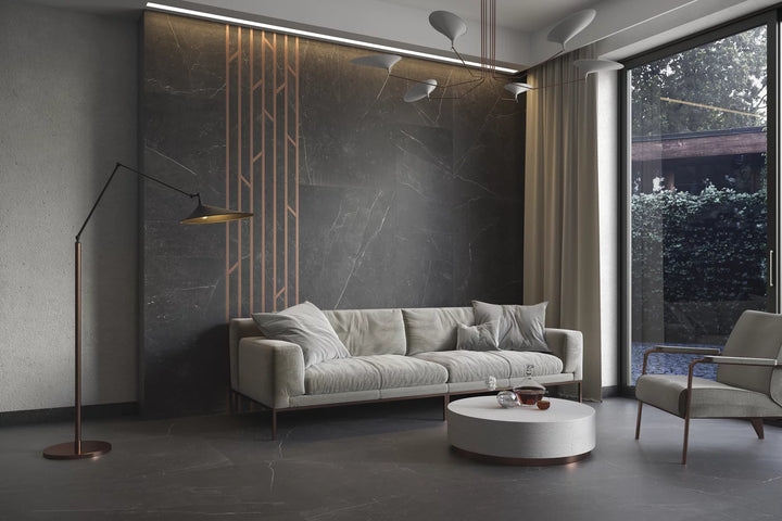 Marmor Nero Matt Rect. 60x60 CM Klinker