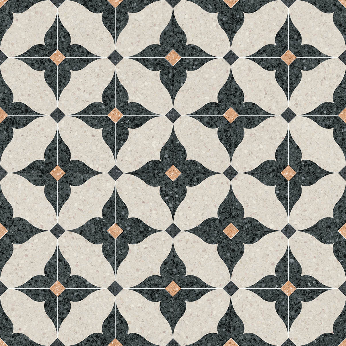 Octogono Cerbere Negro 20x20 CM Klinker - Vives - KakelExpress