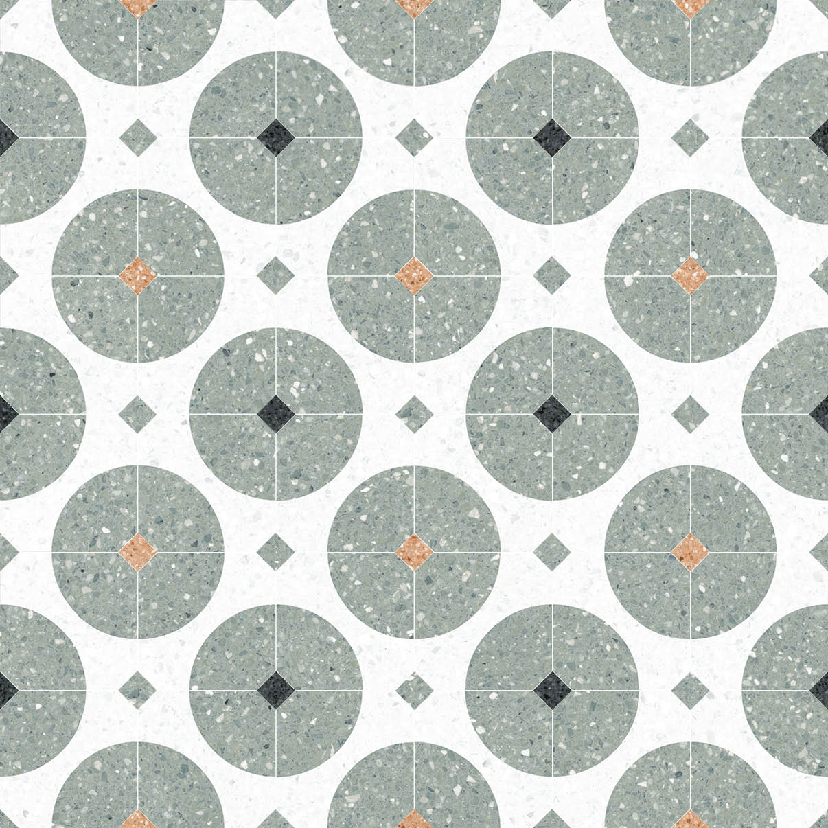 Octogono Valeta Verde 20x20 CM Klinker - Vives - KakelExpress