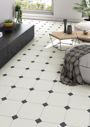 Oktagon White 20x20 CM Klinker - Trendi Kakel - KakelExpress